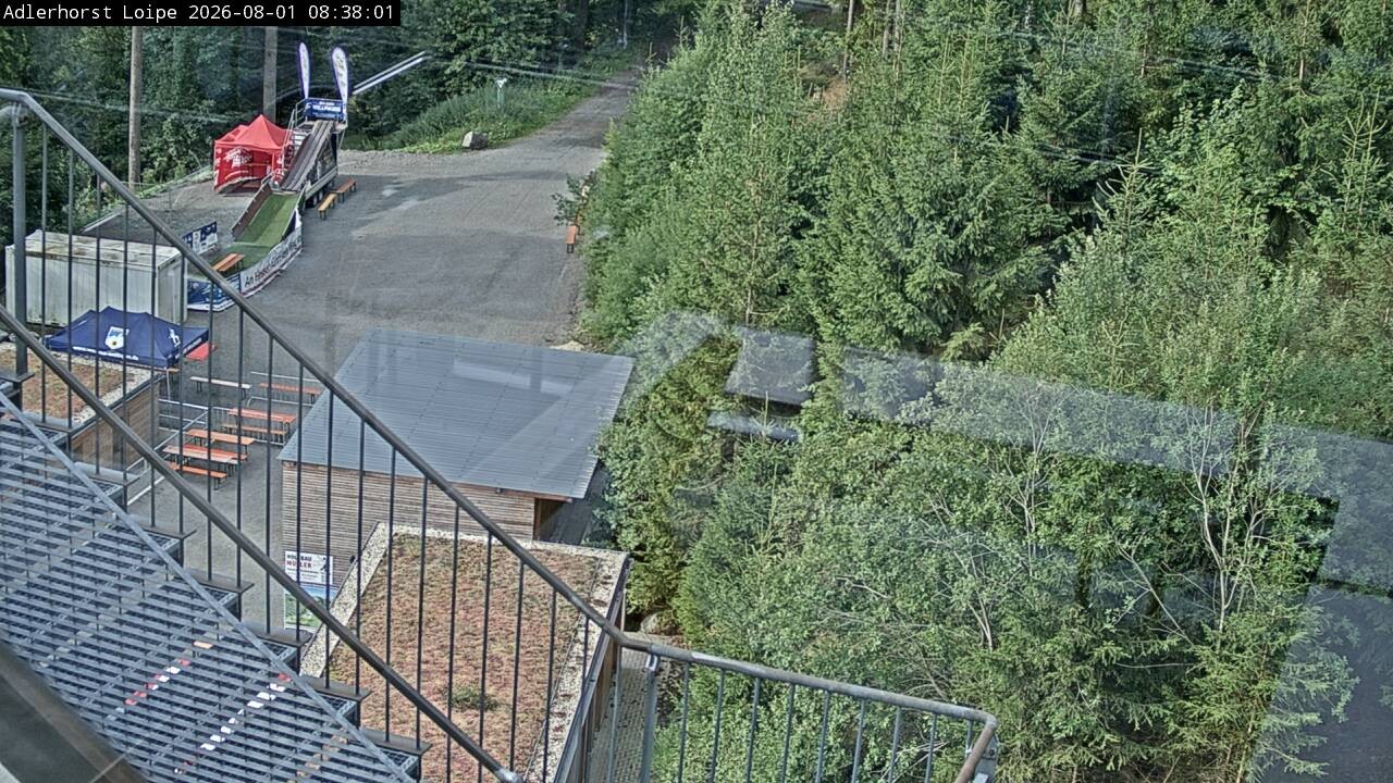 Archived image Webcam Willingen: Trail at Ski Jumping Area