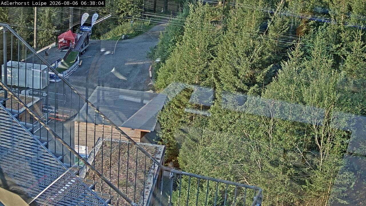 Archived image Webcam Willingen: Trail at Ski Jumping Area
