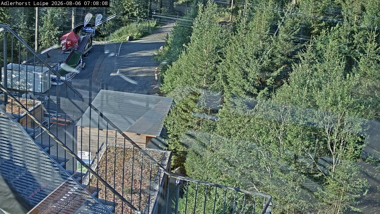 Archived image Webcam Willingen: Trail at Ski Jumping Area