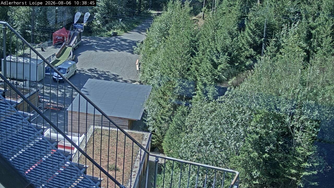 Archived image Webcam Willingen: Trail at Ski Jumping Area