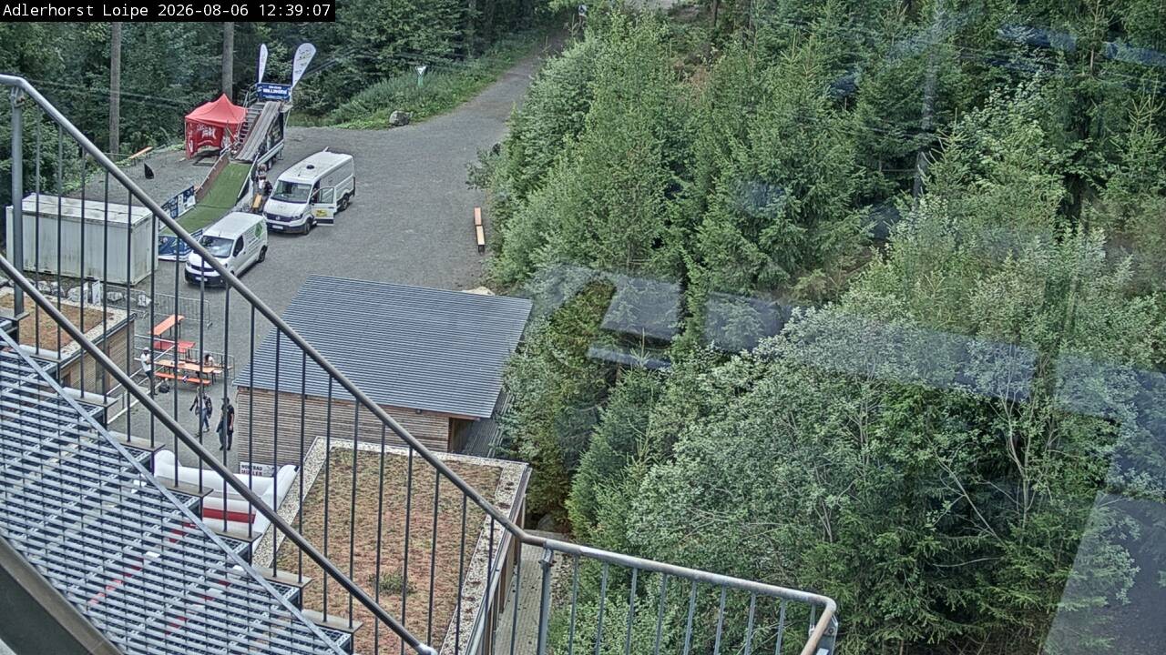 Archived image Webcam Willingen: Trail at Ski Jumping Area