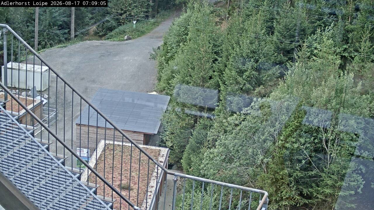 Archived image Webcam Willingen: Trail at Ski Jumping Area