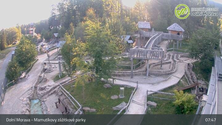 Archiv Foto Webcam Dolni Morava: Hängebrücke Sky Bridge
