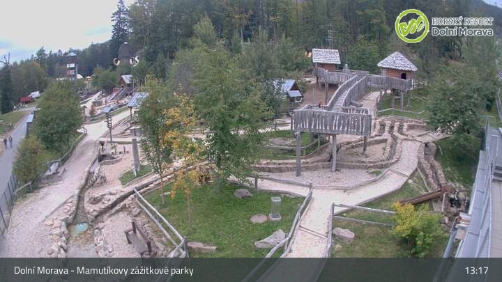Archiv Foto Webcam Dolni Morava: Hängebrücke Sky Bridge