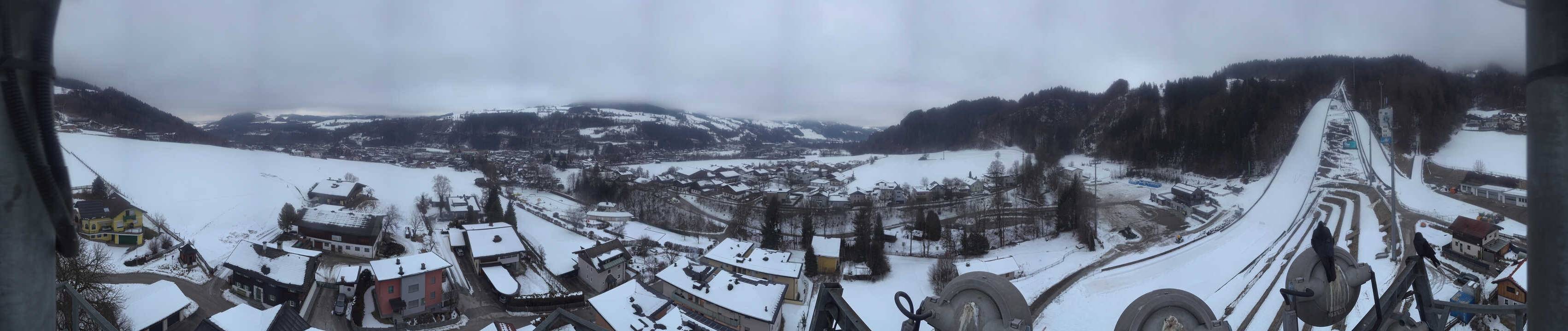 Archived image Webcam Bischofshofen - Village and Ski Jumping Area
