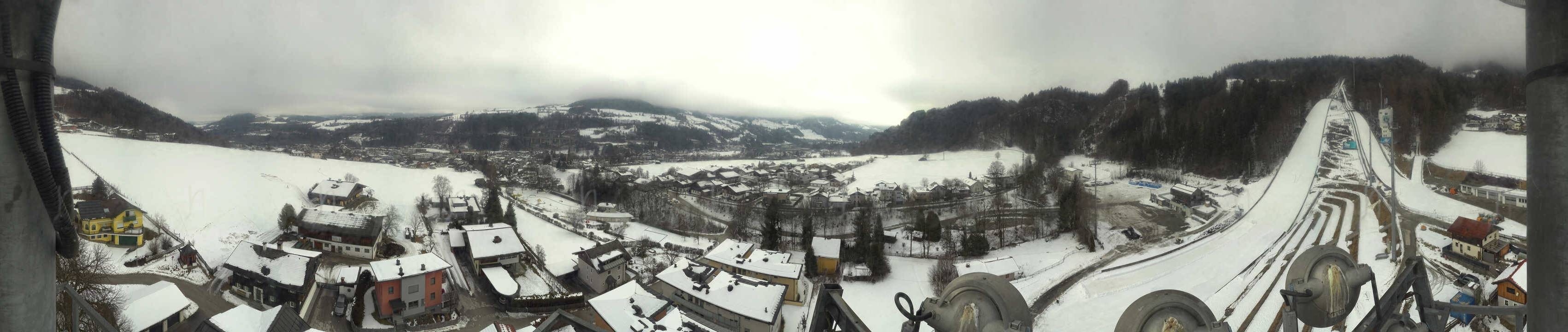 Archived image Webcam Bischofshofen - Village and Ski Jumping Area