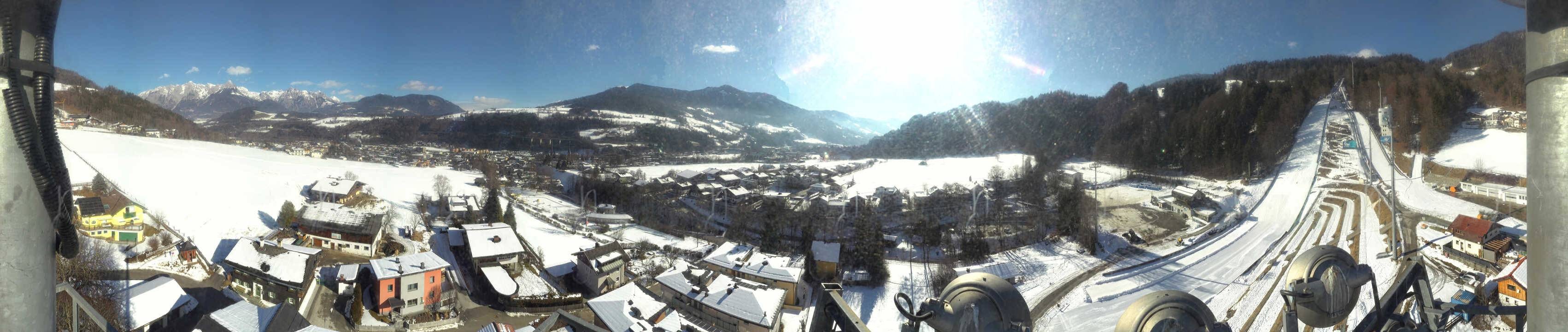 Archived image Webcam Bischofshofen - Village and Ski Jumping Area