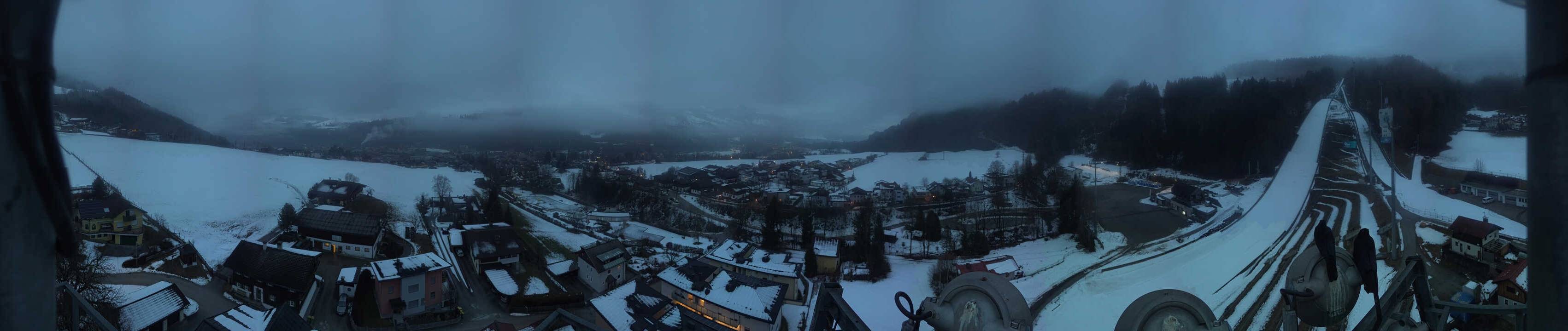 Archived image Webcam Bischofshofen - Village and Ski Jumping Area