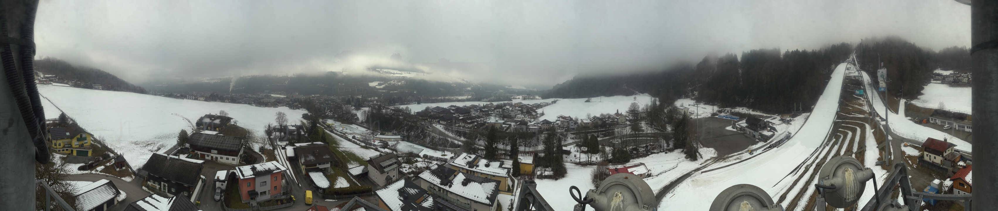 Archived image Webcam Bischofshofen - Village and Ski Jumping Area