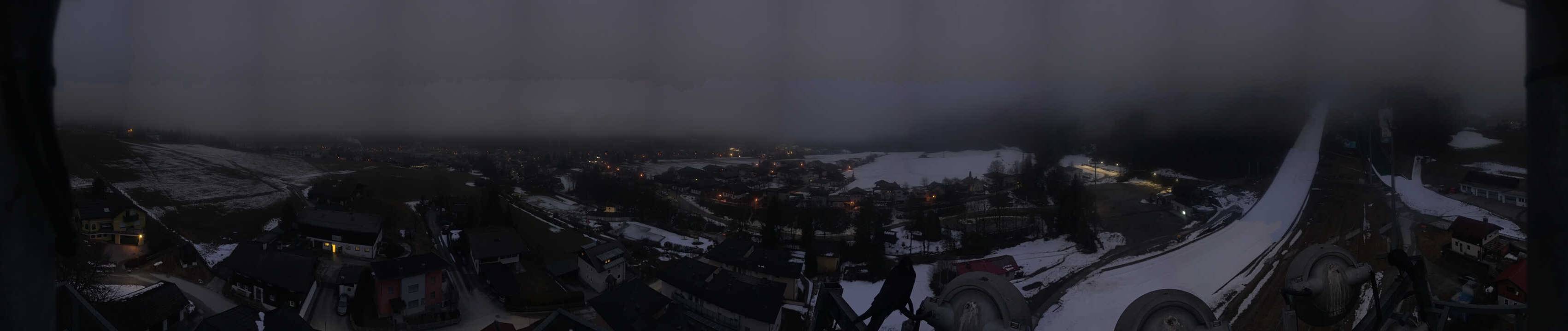 Archived image Webcam Bischofshofen - Village and Ski Jumping Area
