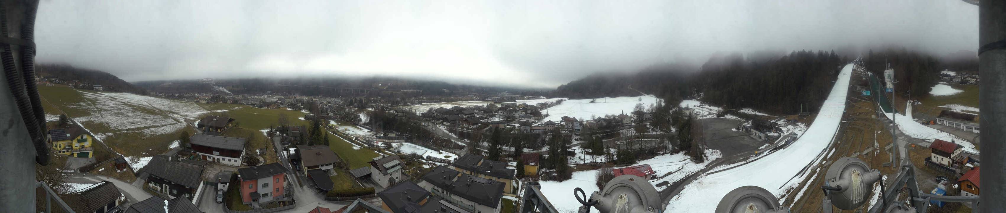 Archived image Webcam Bischofshofen - Village and Ski Jumping Area