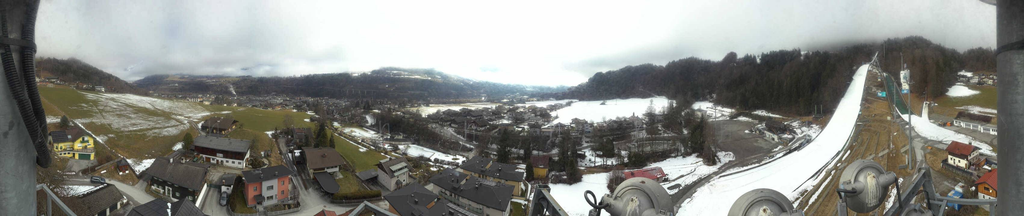 Archived image Webcam Bischofshofen - Village and Ski Jumping Area