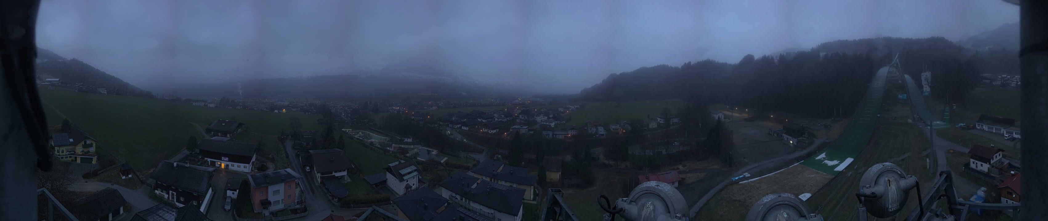 Archived image Webcam Bischofshofen - Village and Ski Jumping Area