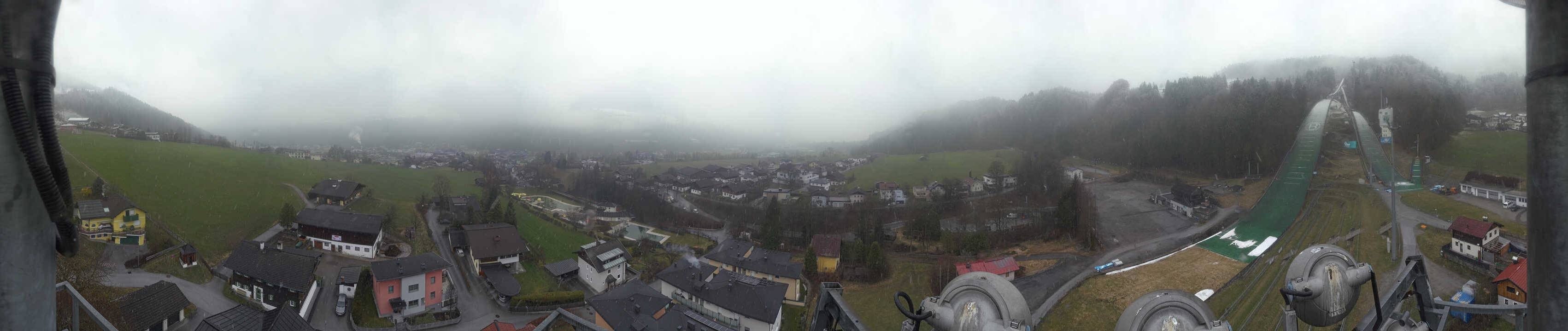 Archived image Webcam Bischofshofen - Village and Ski Jumping Area