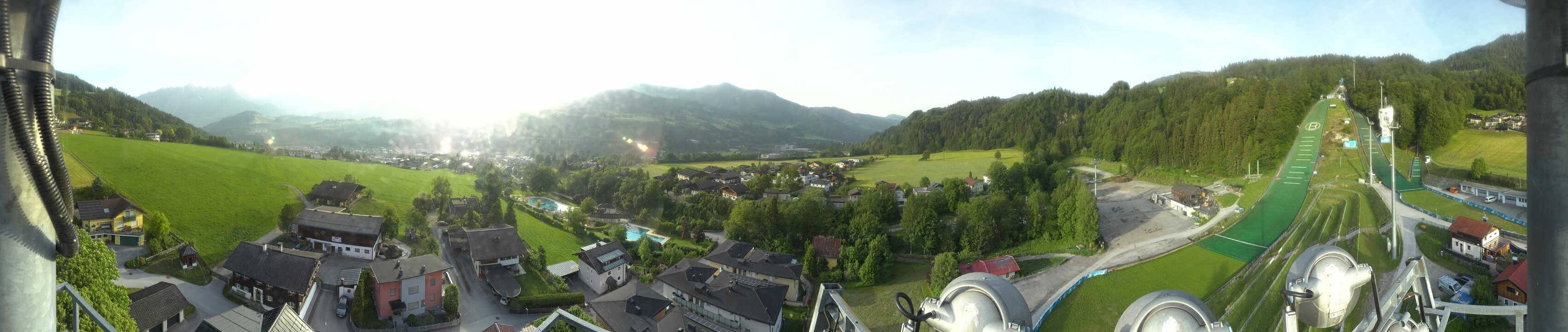 Archived image Webcam Bischofshofen - Village and Ski Jumping Area