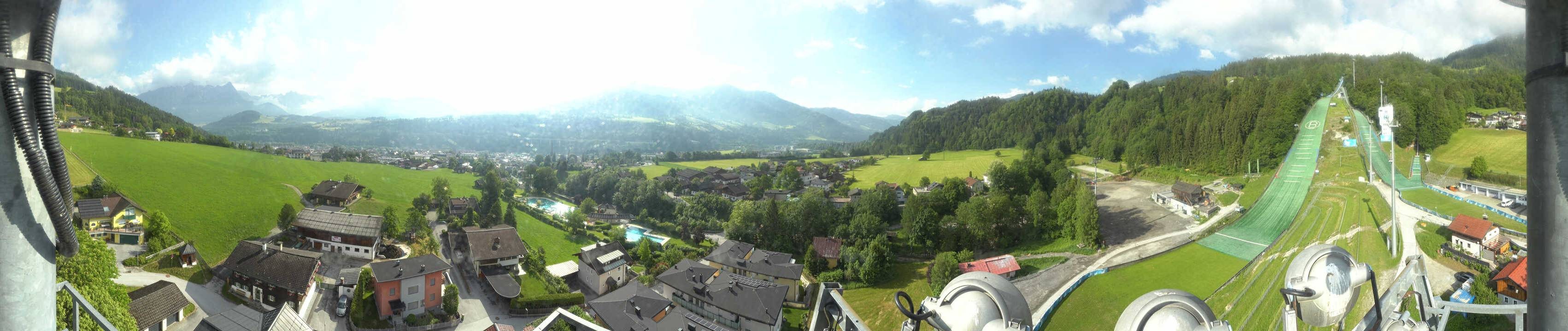 Archived image Webcam Bischofshofen - Village and Ski Jumping Area