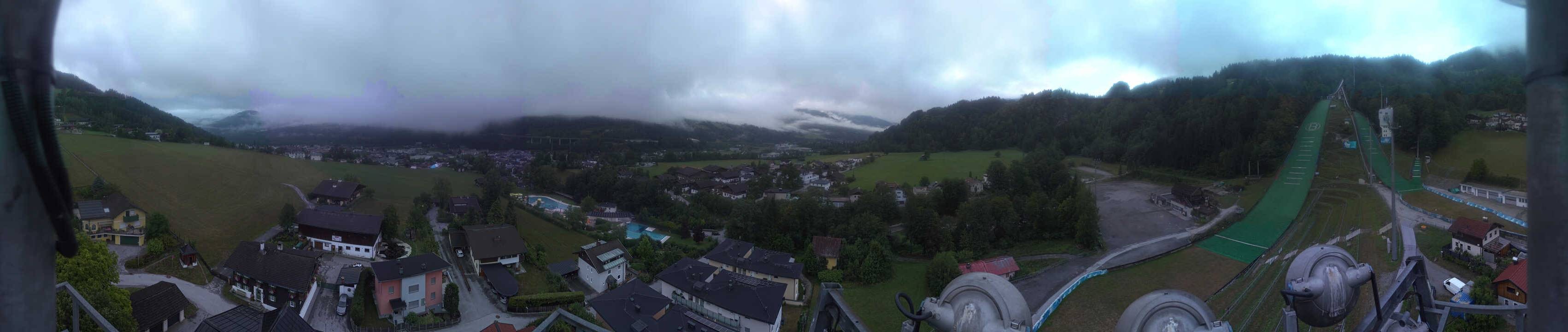 Archived image Webcam Bischofshofen - Village and Ski Jumping Area