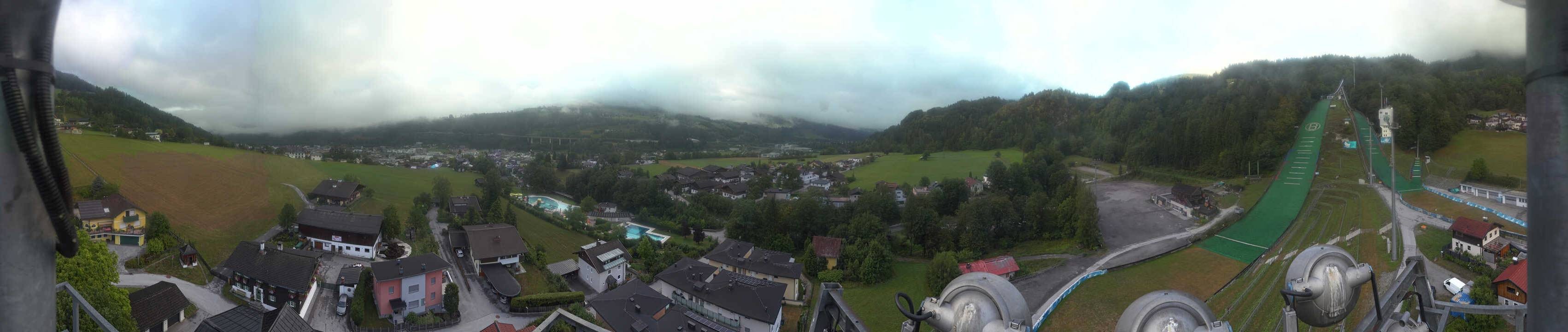 Archived image Webcam Bischofshofen - Village and Ski Jumping Area