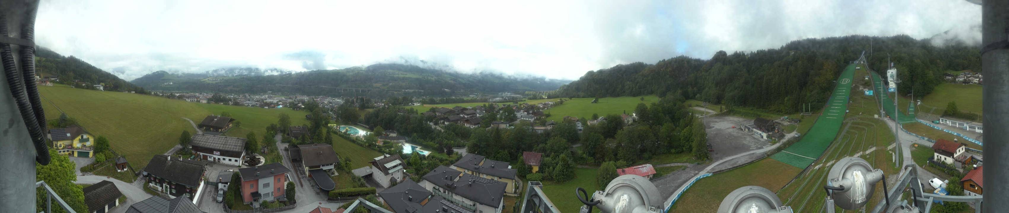 Archived image Webcam Bischofshofen - Village and Ski Jumping Area