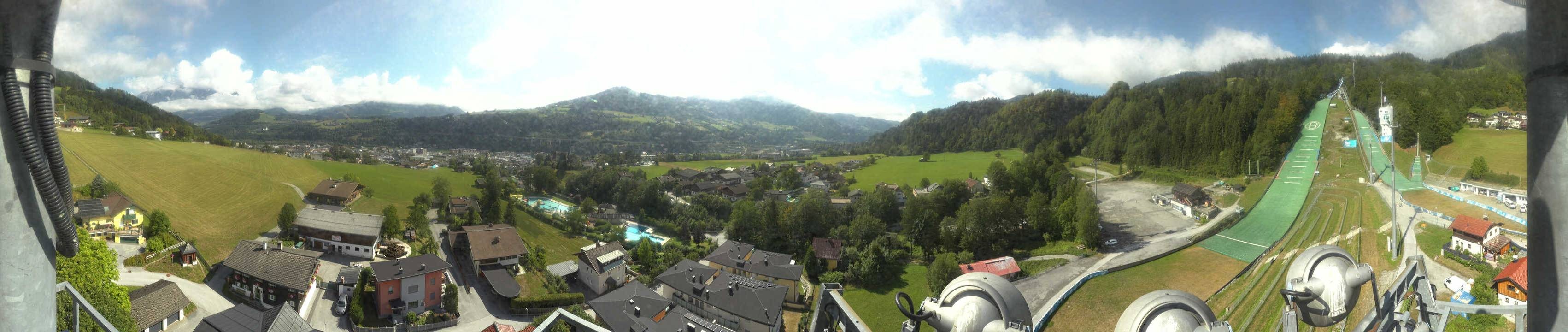 Archived image Webcam Bischofshofen - Village and Ski Jumping Area