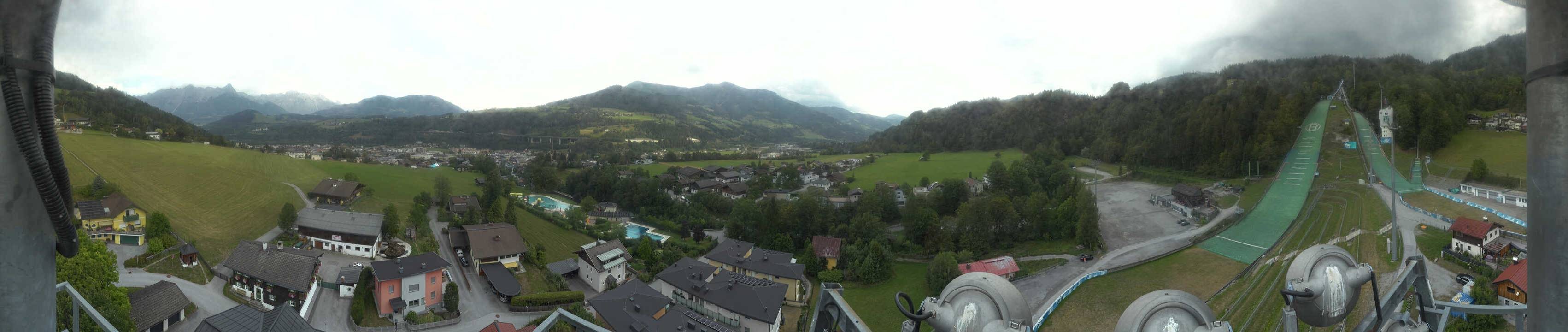 Archived image Webcam Bischofshofen - Village and Ski Jumping Area