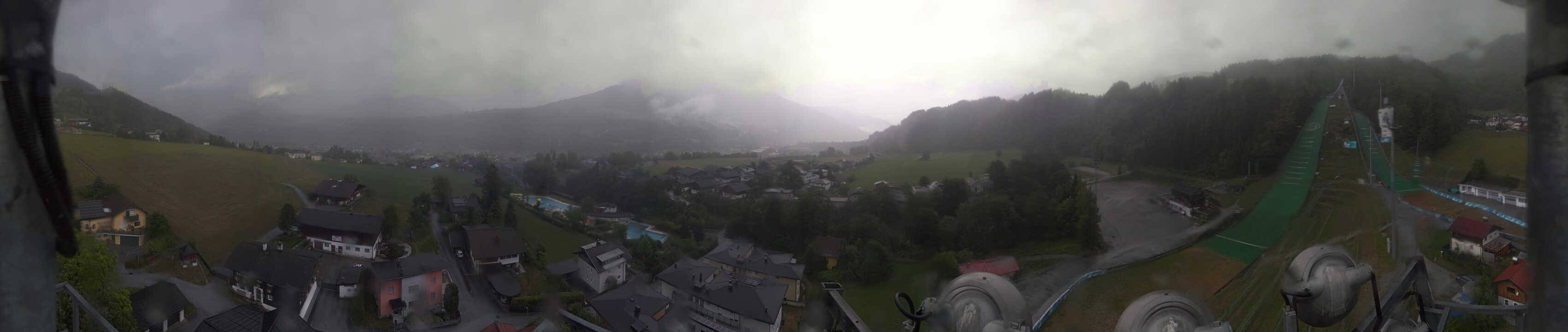 Archived image Webcam Bischofshofen - Village and Ski Jumping Area