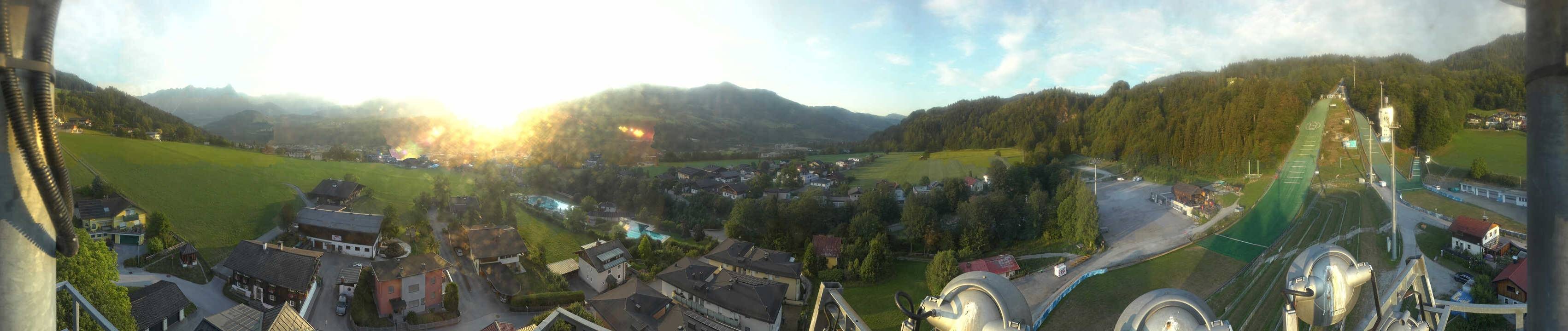 Archived image Webcam Bischofshofen - Village and Ski Jumping Area