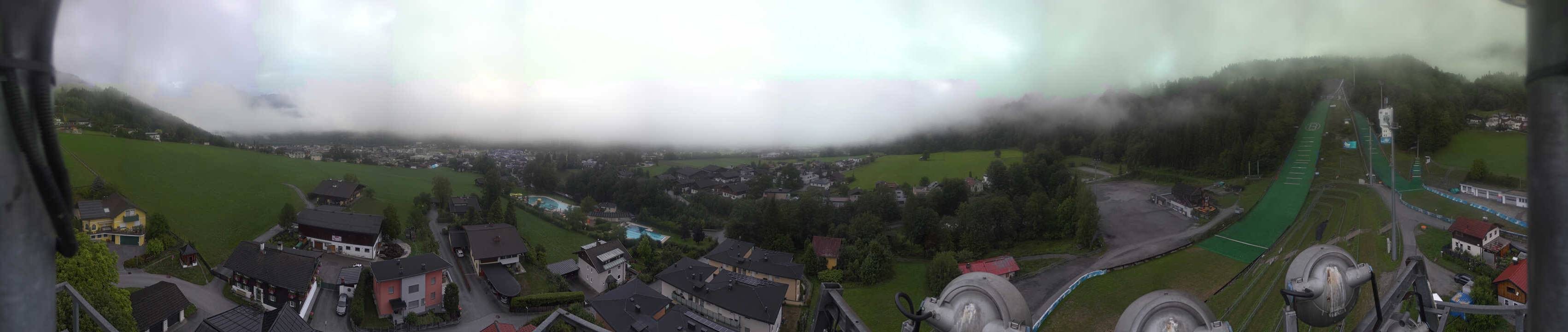Archived image Webcam Bischofshofen - Village and Ski Jumping Area