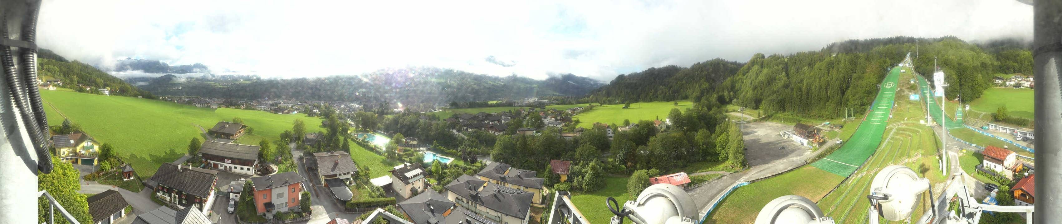 Archived image Webcam Bischofshofen - Village and Ski Jumping Area