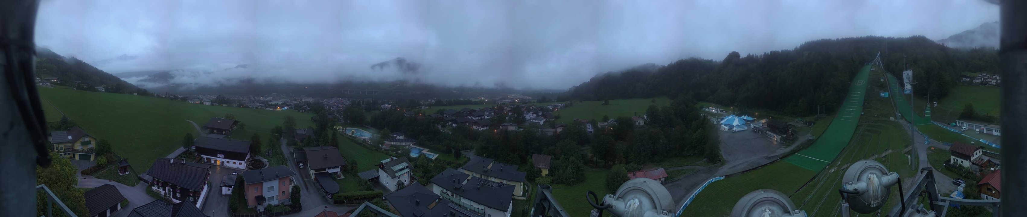 Archived image Webcam Bischofshofen - Village and Ski Jumping Area