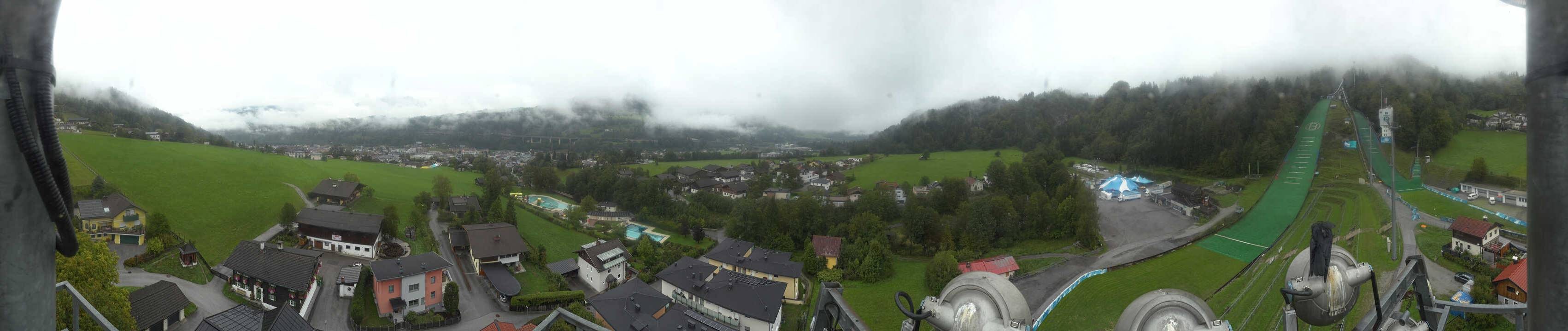 Archived image Webcam Bischofshofen - Village and Ski Jumping Area