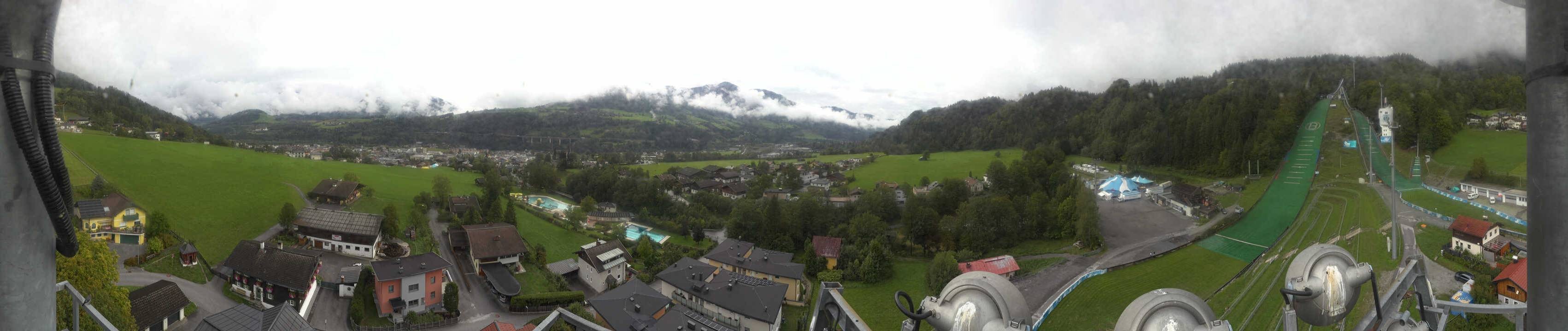 Archived image Webcam Bischofshofen - Village and Ski Jumping Area