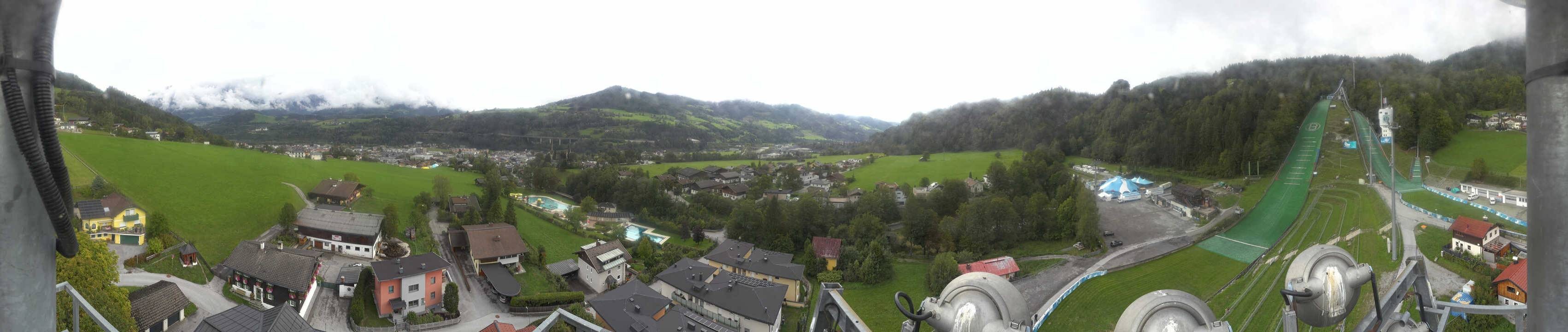 Archived image Webcam Bischofshofen - Village and Ski Jumping Area