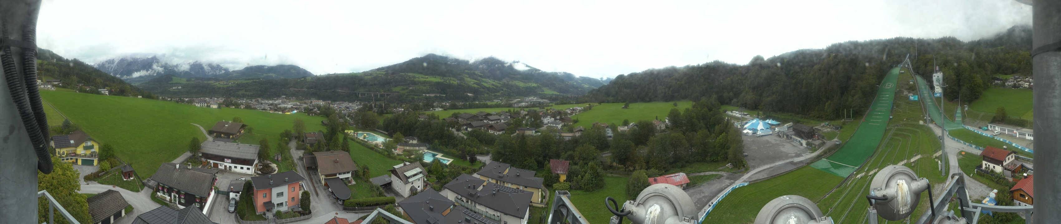 Archived image Webcam Bischofshofen - Village and Ski Jumping Area