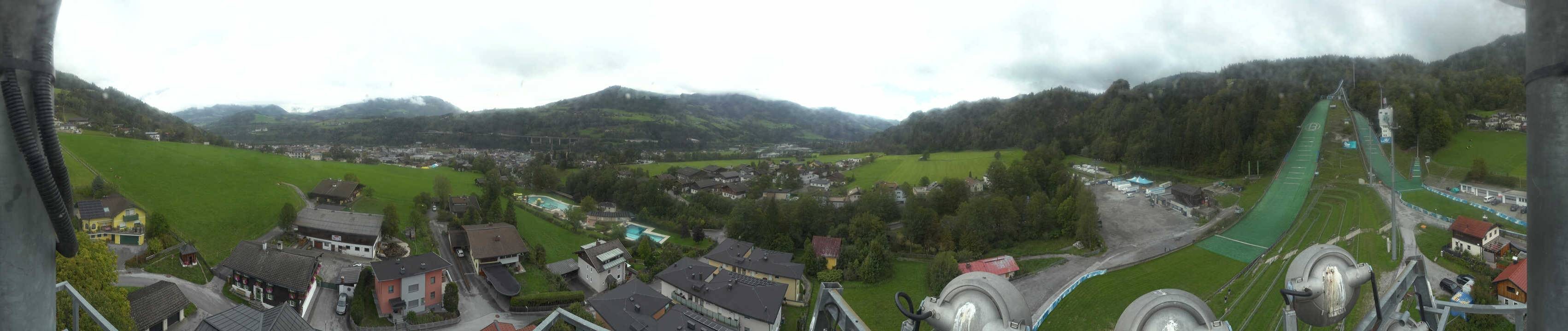 Archived image Webcam Bischofshofen - Village and Ski Jumping Area