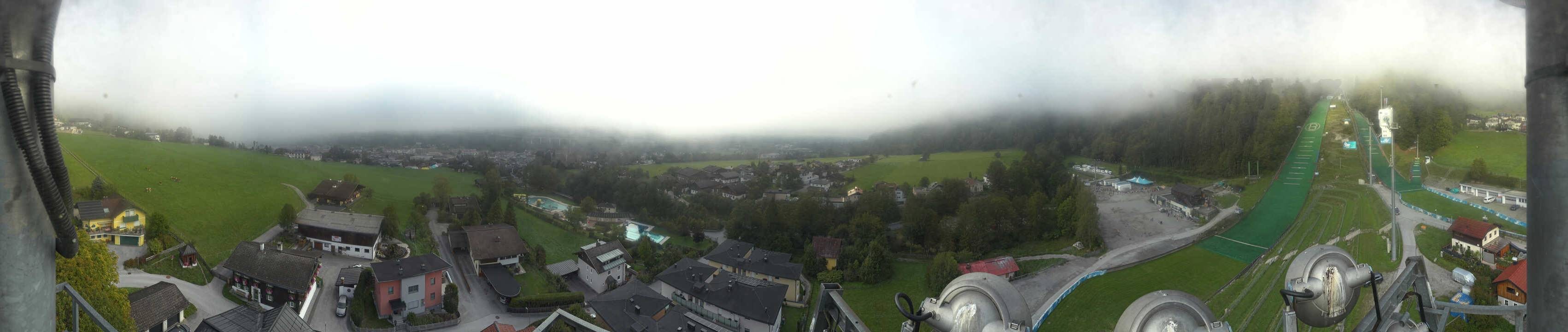 Archived image Webcam Bischofshofen - Village and Ski Jumping Area