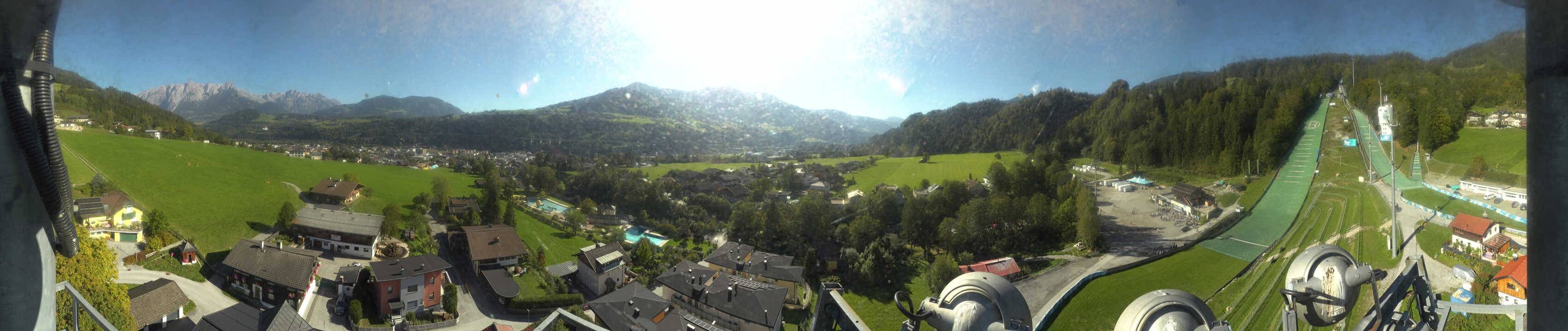 Archived image Webcam Bischofshofen - Village and Ski Jumping Area