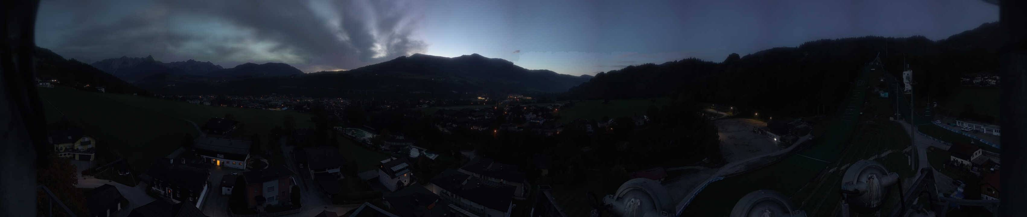 Archived image Webcam Bischofshofen - Village and Ski Jumping Area