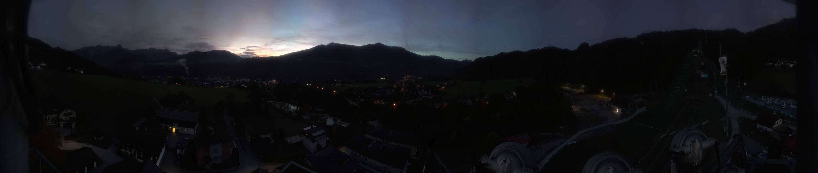Archived image Webcam Bischofshofen - Village and Ski Jumping Area