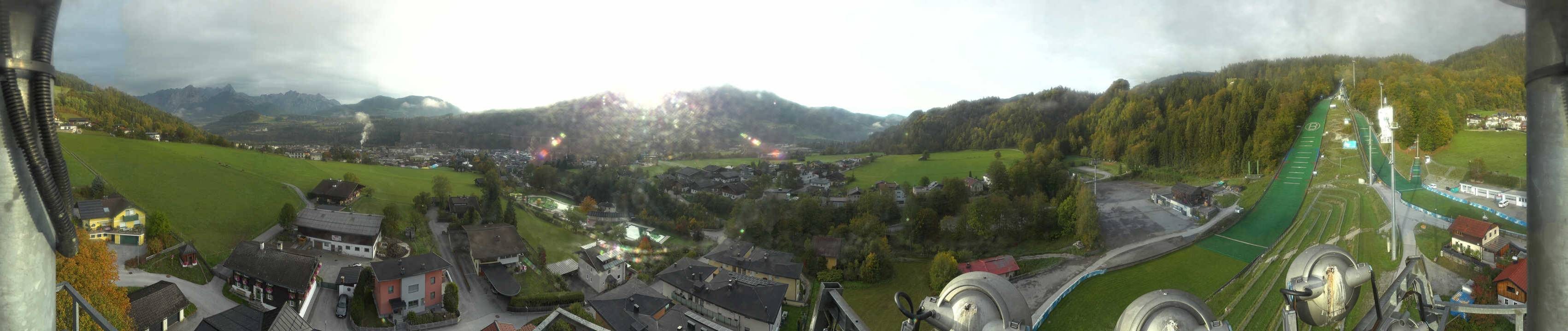 Archived image Webcam Bischofshofen - Village and Ski Jumping Area