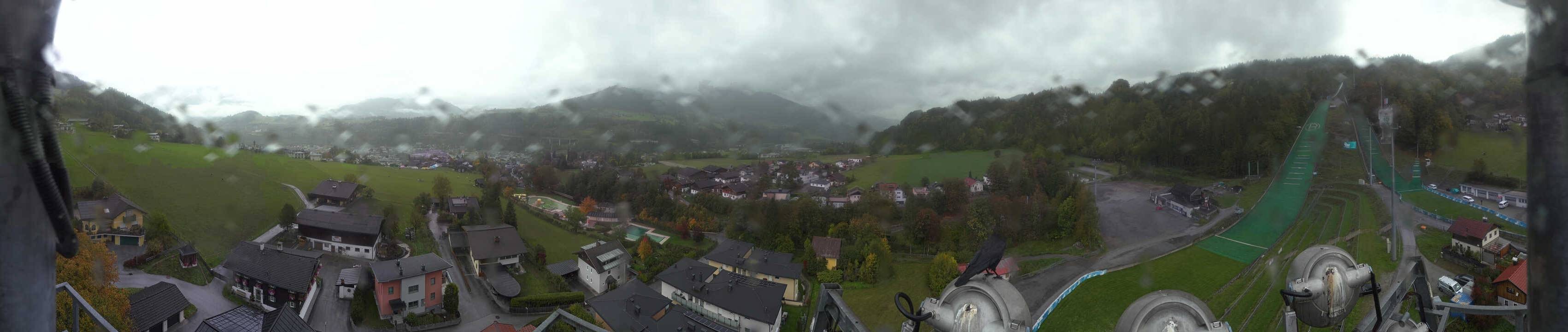Archived image Webcam Bischofshofen - Village and Ski Jumping Area