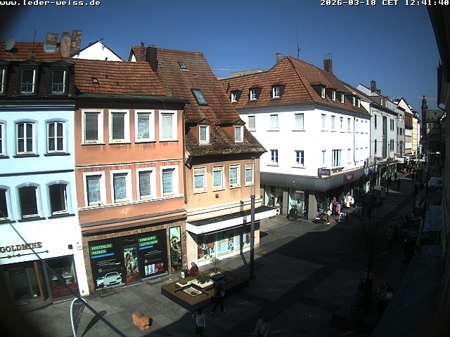 Archived image Webcam Schweinfurt - Pedestrian Zone