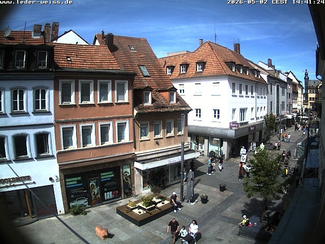 Archiv Foto Webcam Schweinfurt - Fußgängerzone