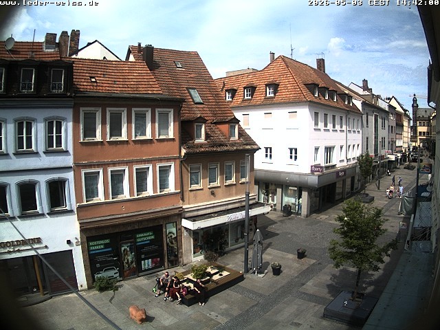 Archiv Foto Webcam Schweinfurt - Fußgängerzone