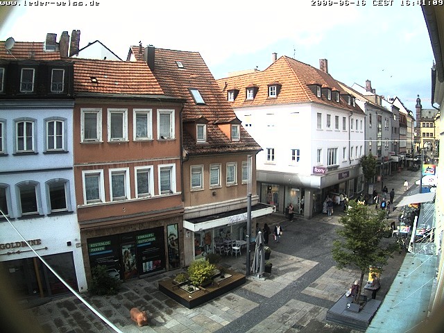 Archiv Foto Webcam Schweinfurt - Fußgängerzone