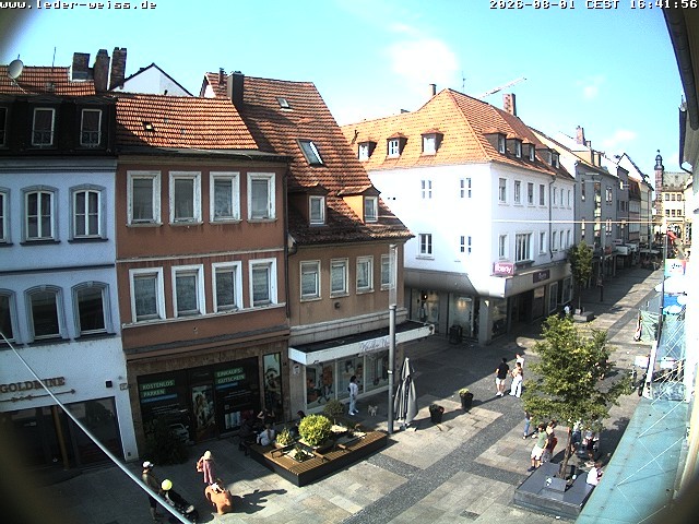 Archived image Webcam Schweinfurt - Pedestrian Zone