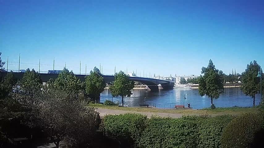 Archiv Foto Webcam Kennedybrücke in Bonn