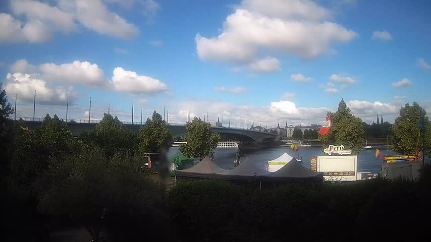 Archived image Webcam Kennedy Bridge in Bonn