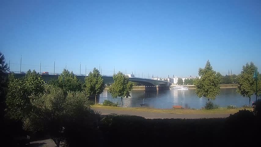 Archiv Foto Webcam Kennedybrücke in Bonn