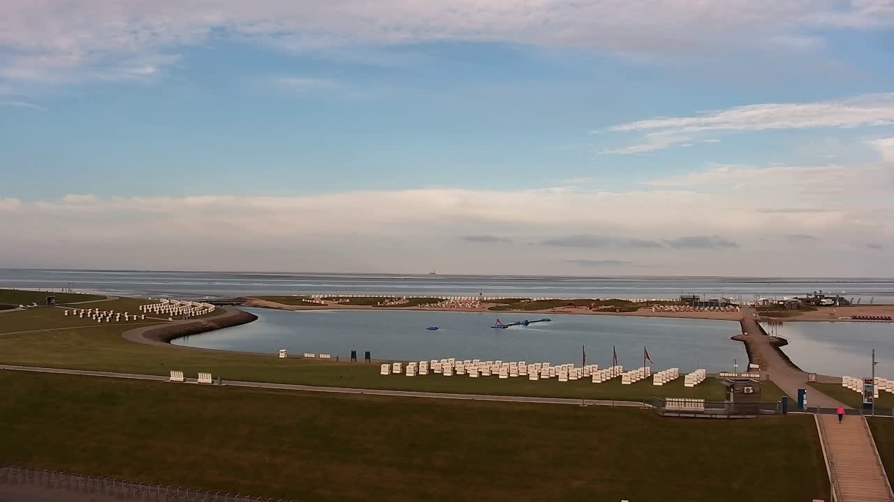 Archived image Webcam Büsum: Pearl Bay